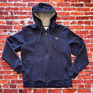Lacoste Sport Navy blue zip up hoodie